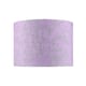 image 1 of Modern Soft Lilac Cotton Fabric 10" Shade with Silver Foil Floral Decoration