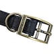 image 4 of HugglePets Legacy Leather Dog Collar - Black Black | M