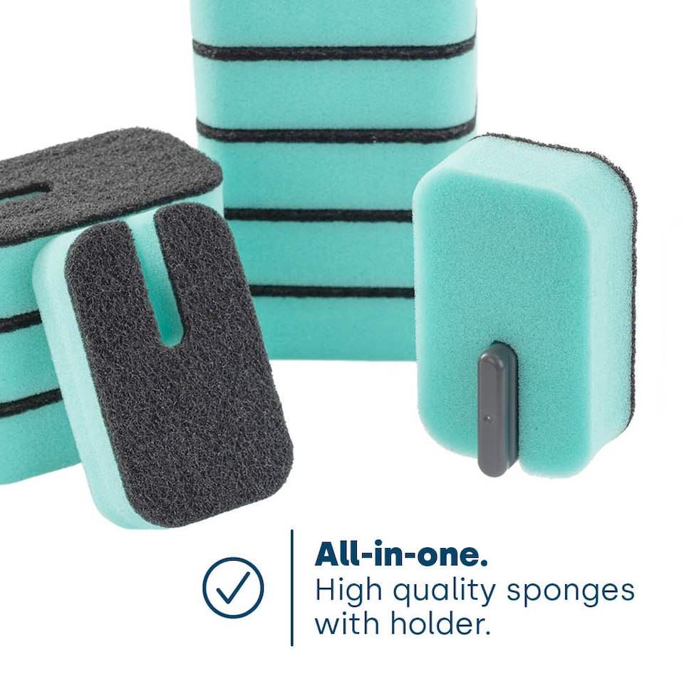 image 1 of Dish Buddy Sponge with Holder Pack of 10