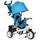 image 1 of HOMCOM 6 in 1 Trike, Kids Tricycle, Pedal Push Bike with Push Handle, Removable Canopy, 5-point Safety Belt, Storage, Cushion, Footrest, Brake, for 1-5 Years Toddler, Blue