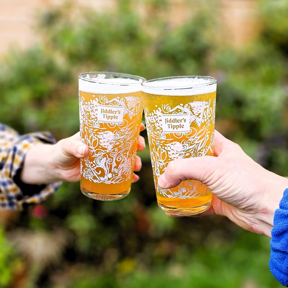 image 1 of Jiddler's Tipple - All Day Pale Ale - Alcohol Free - 0.5% ABV Craft Beer Cans - Vegan Gluten Free Beer - 12 x 330ml