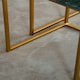 image 5 of Interiors by Premier Marble Top Green Set of 2 Side Table, Open Design Frame Bedside Table, Square End Table for Living Room Green