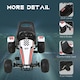image 4 of HOMCOM Child's Racing-Style Pedal Go Kart w/ Brake Gears Steering Wheel Seat