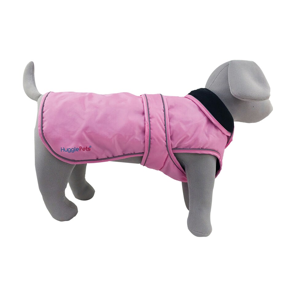 image 1 of HugglePets Arctic Armour Dog Coat Pink | XS