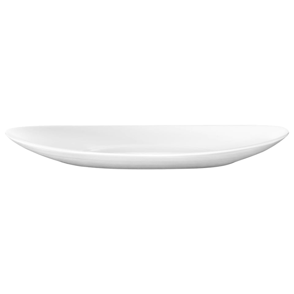 image 1 of Bormioli Rocco Prometeo Oval Glass Steak Plates - 32cm - White - Pack of 6 White