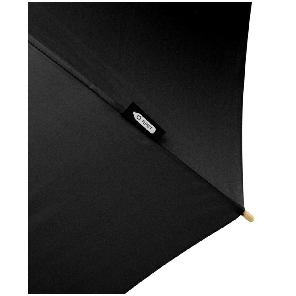 image 1 of Avenue Romee RPET Recycled Golf Umbrella - Solid Black - One Size