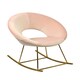 image 1 of Suzie Rocking Chair Vintage Pink Pink