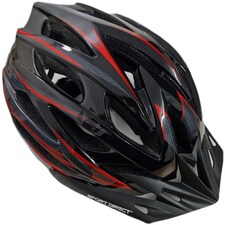 Sport Direct "Team Comp 24 Vent Bike Helmet Mens Graphite 58-61cm Black | L