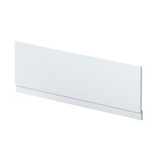 1700mm Straight Reversible Bath Front Panel & Plinth - Satin White | White | Satin White | 1