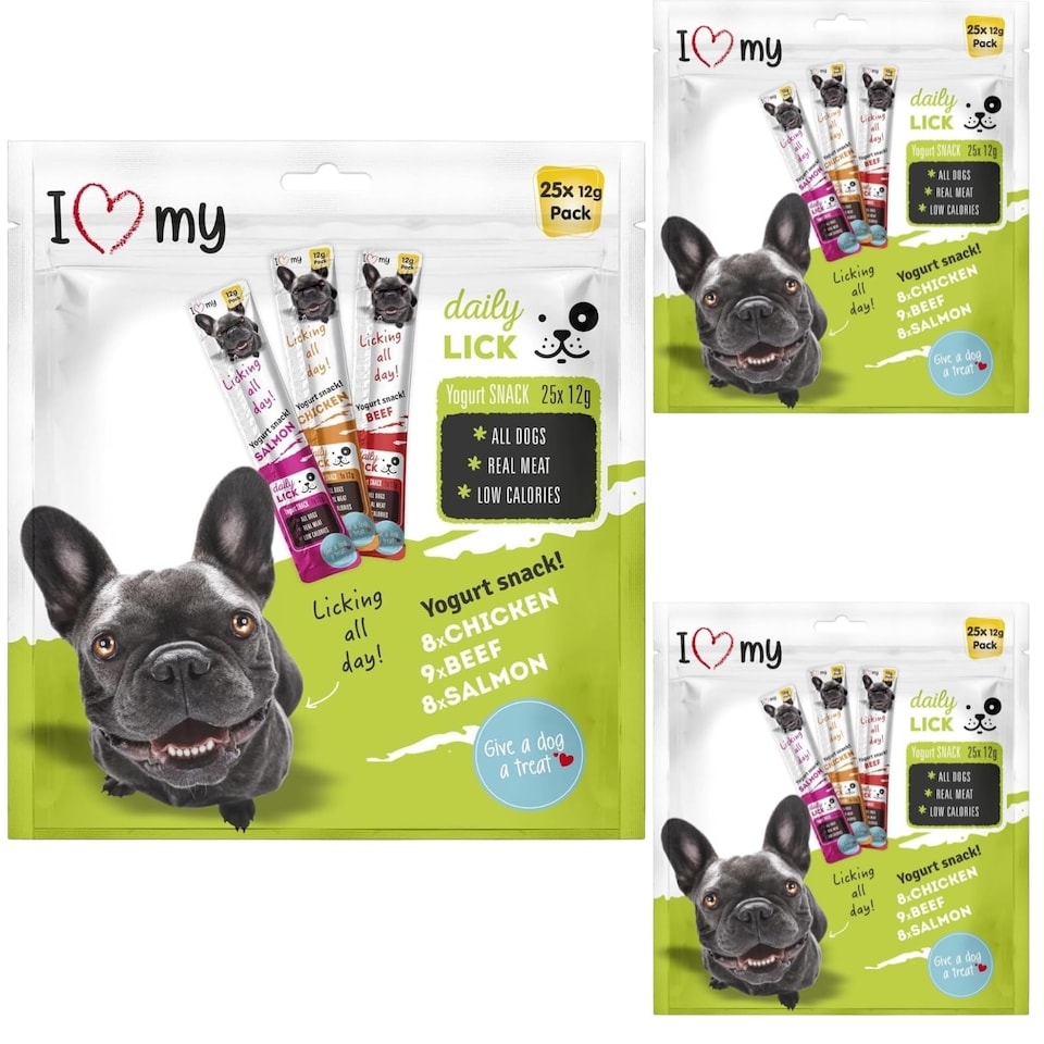 Dog Yoghurt Lickable Creamy Made Each Flavours Beef Chicken Salmon pet food packaging