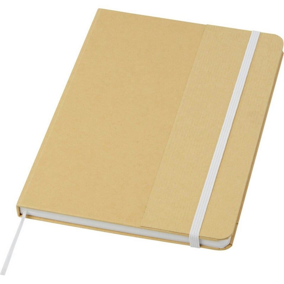 image 1 of Nelida Hard Cover Recycled A5 Notebook - White - One Size