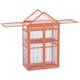 image 1 of Outsunny 80x47x138cm Wood Cold Frame Greenhouse for Plants PC Board Orange