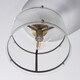 image 6 of Traynor Clear And Antique Brass Flush Ceiling Light