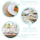 image 2 of Argon Tableware 12 Piece Classic White Stacking Teacup & Saucer Set - 200ml - Tea Cup Saucer Coffee Cup Cappuccino Cup Drinking Mug