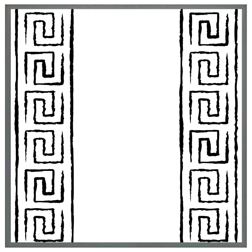image 1 of Egyptian pattern (Picture Frame) Black | XS