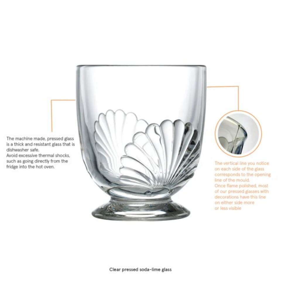 image 1 of Low Ball Glass: 1 x 250ml La Rochere Belle Ile Footed Tumbler , Glass