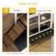 image 8 of PawHut Wood Rabbit Hutch Bunny Cage Pet House Indoor W/ Tray Ramp, Brown