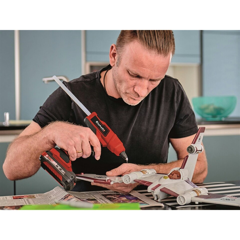 image 1 of Einhell Te-cg 18 Li - Solo Power X-change Glue Gun 18v Bare Unit - Multi Colour - One Size