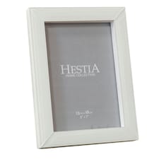 Hestia White Glass Photo Frame 5" x 7" HE1500F57 DE | Multi | One Size