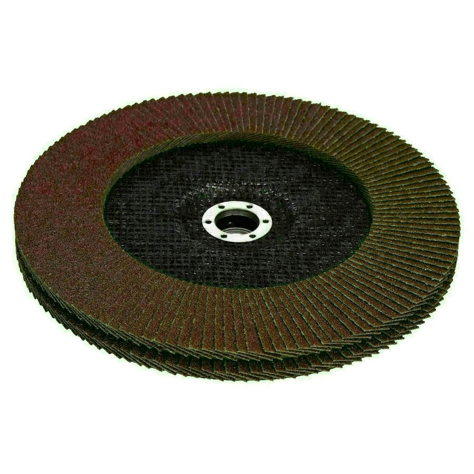 image 1 of 40 Grit Flap Discs Sanding Grinding Rust removing for 9" (230mm) Grinders 2 Pack