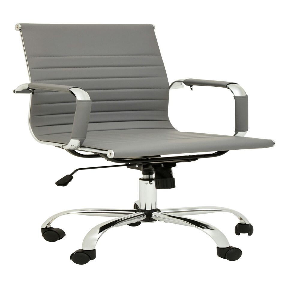 image 1 of Interiors by Premier Brent Grey Low Back Home Office Chair