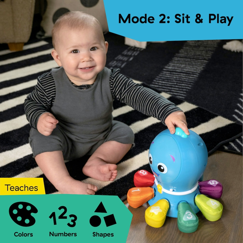 image 1 of Baby Einstein Ocean Explorers Go Opus Go Crawl & Chase Pal, Musical Toy, Ages 3+ months