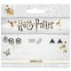 image 2 of Official Harry Potter Stud Earring Set including Platform 9 3/4, Hedwig & Letter, and the Deathly Hallows earrings WE0107