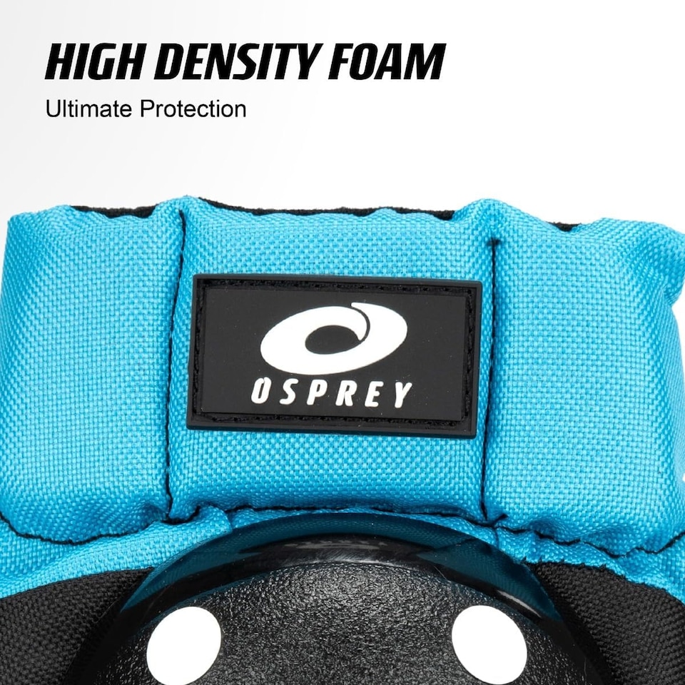 image 1 of Osprey Blue Knee & Elbow Pad Set | 4 Piece Protective Pads for Skateboarding, Cycling, Skating & Scooters