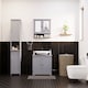 image 8 of Bath Vida Priano 2 Door Tall Bathroom Freestanding Storage Cabinet, Grey