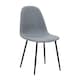 image 2 of Interiors by Premier Salford Grey Fabric Dining Chair