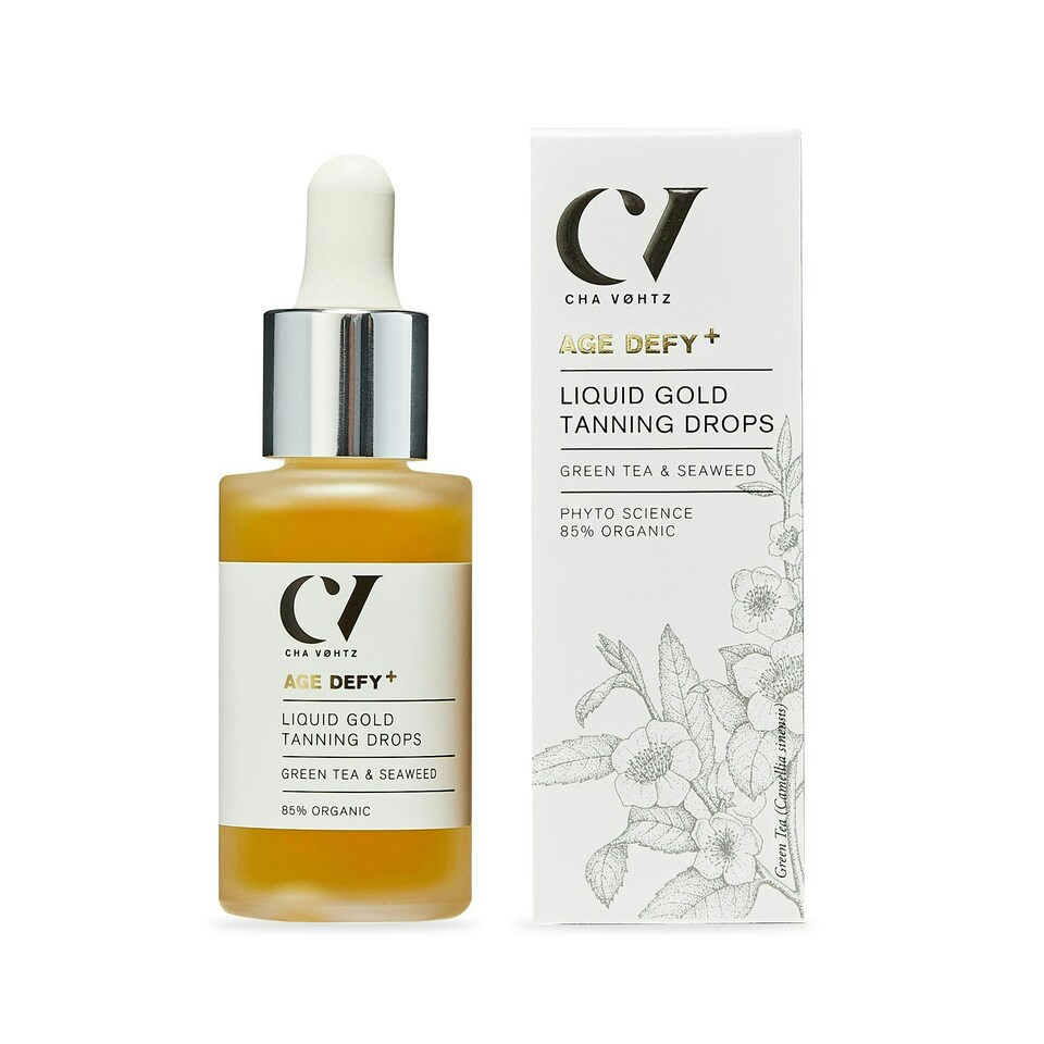 image 1 of Green People Age Defy+ Liquid Gold Tanning Drops - Self Tan - Paraben Free - Vegan, 30ml