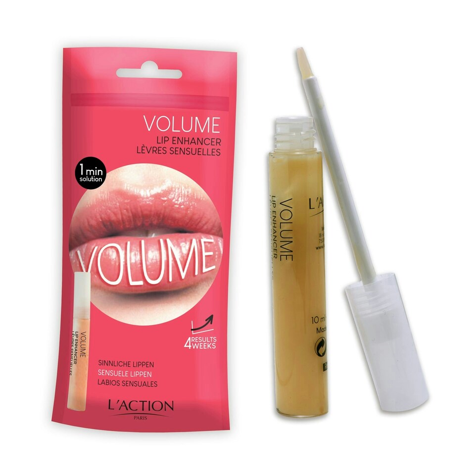 image 1 of L'Action Paris Volume Lip Enhancer, Lip Gloss For Fullness Texture and Glossy Finish, Transparent Formula with Oligopeptides for Natural Shine and Volume 10ml