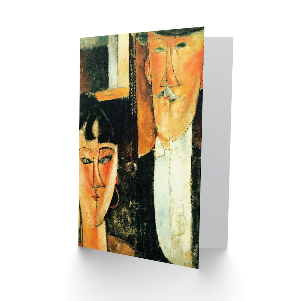 image 1 of Modigliani Groom Detail Art Blank Just to Say Card