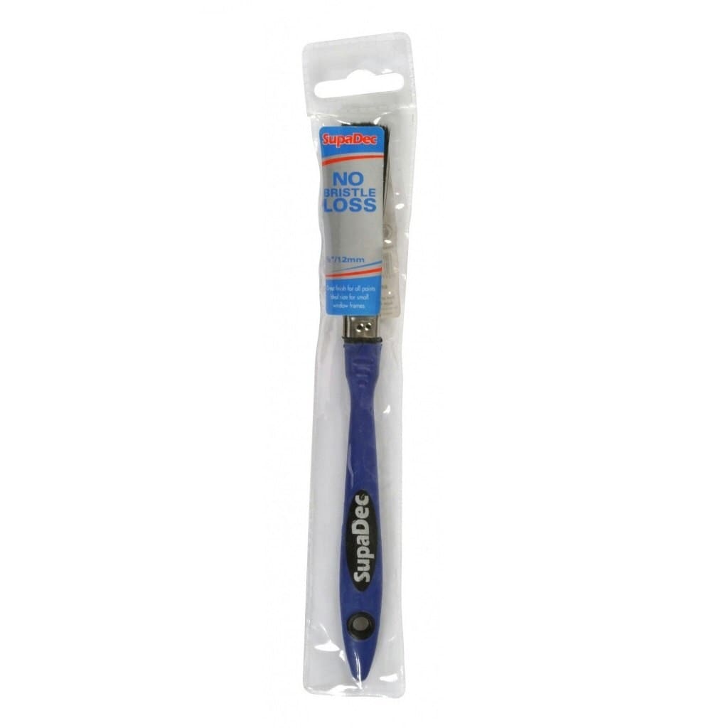 SupaDec Flat Paint Brush - Blue - 12mm