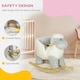 image 4 of AIYAPLAY Baby Rocking Horse with Safety Belt, Sound, for Ages 18-36 Months
