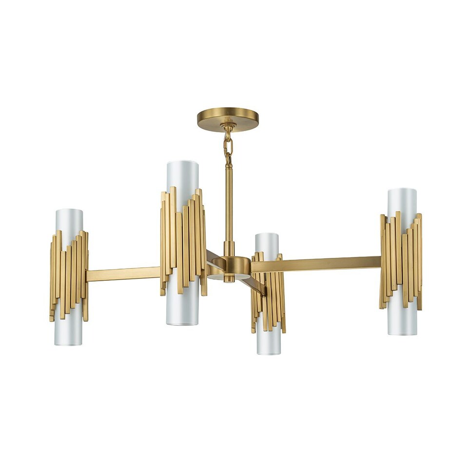 image 1 of Marvele Multi Arm Pendant Ceiling Light Contemporary Aged Brass 8x E14