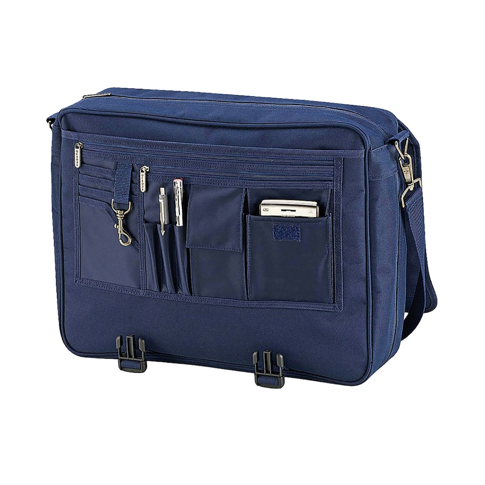 image 1 of Quadra Portfolio Briefcase Bag - 12 Litres - French Navy - One Size | Multi