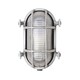 image 1 of ValueLights Silver Outdoor Wall Bulkhead Light with 4W Warm White Bulb