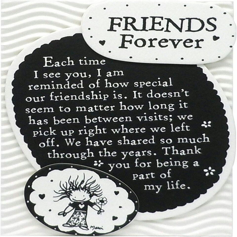image 1 of Friend Magnet with Easel Back Keepsake Birthday, Holiday, or Thinking of You Gift