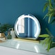 image 1 of ValueLights Mirror Dimmable Brushed Gold Vanity Mirror and SMD LED Integrated LED 12W Neutral White 6500K Bulb