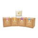 image 1 of Verano Spanish Ceramics Set of 4 Glass Scented Soy Wax Candles - 200g | Clear | 200g