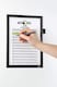 image 2 of Durable DURAFRAME NOTE Adhesive Magnetic Document Frame + Pen Holder | A4 Black | Black