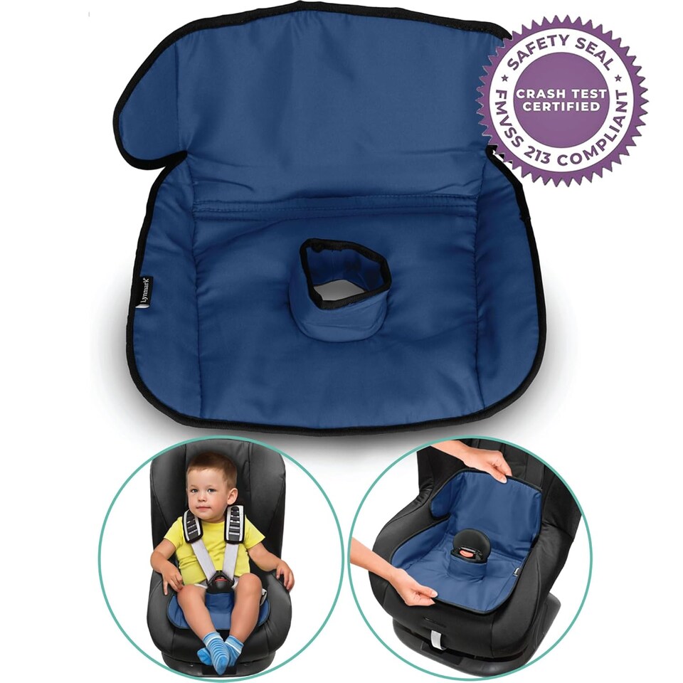 image 1 of Lynmark® Potty Training Car Seat Protector Cover with Middle Buckle Hole, Navy | Blue | Navy | Universal | 1