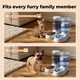 image 8 of Skylos 2 Packs Automatic Food Feeder Waterer Set Plastic Dispenser Dog Cat 3.5L
