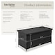 image 6 of Storage Box Kiruna - rattan garden furniture cushion storage 120 x 55 x 61.5 cm | Black | black | 121 x 56 x 60 cm | 1
