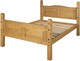 image 5 of Corona Double Bed Frame High Foot End Mexican Solid Pine