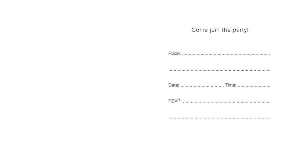 image 1 of Pack of 10 50th Birthday Party Invitation Cards