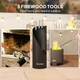 image 3 of Outsunny 4 PCS Fireplace Companion Set, Metal Fireside Companion Set, Black