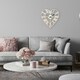 image 2 of Metal Heart Shape Wall Clock