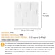 image 2 of NOVECRAFTO Decorative 3D Wall Panels (50cm x 50cm) 3D Blocks Design PVC Cladding Panel